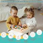 Tablero de madera para viajes, juguetes Montessori y regalos para niños y