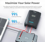 Renogy Controlador solar 60A 12/24/36/48V de la carga del Rover MPPT para