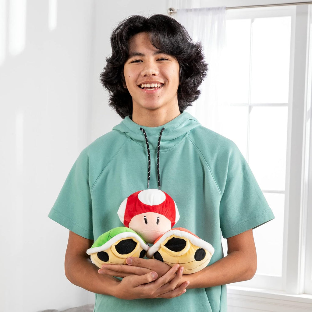 Club Mocchi Mocchi- Mario Kart Red Shell Collectible Plush - 6 Inch