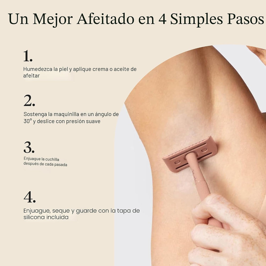 Kitsch Maquinillas de afeitar de seguridad de doble filo para mujer...