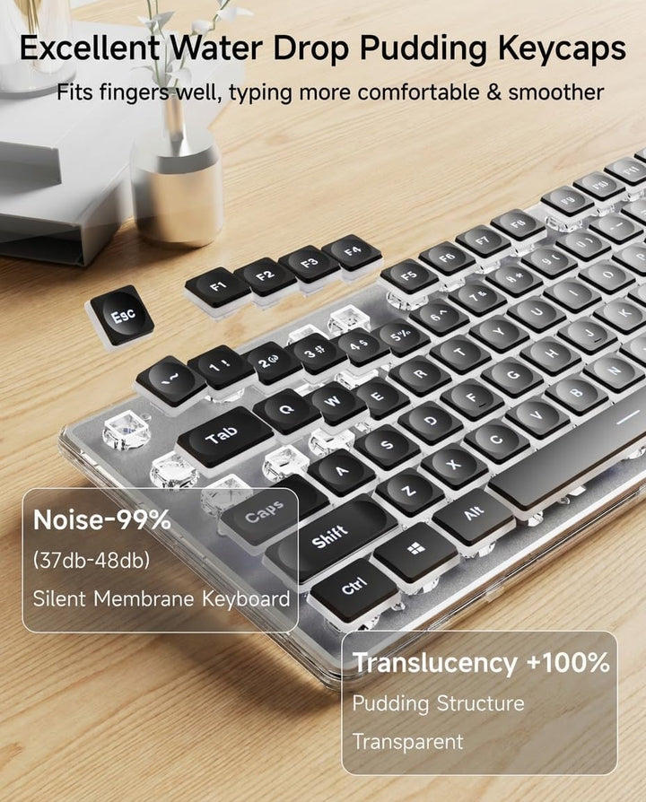 SEUNKWANG EWEADN GX710S - Teclados retroiluminados para computadora...