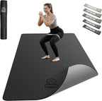 HAPBEAR Large Yoga Mat - 72"x36"x6mm (1/4 inch), Extra Wide Non-Slip Exercise Mat para Home Workout, Yoga, Pilates & Stretching, Durable, Includes Carry Bag