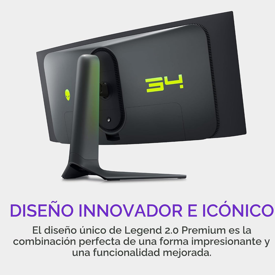Alienware AW3423DWF - Monitor curvo QD-OLED para juegos, 34 pulgada...