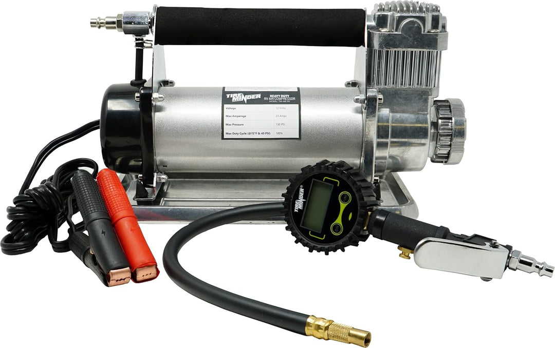 TireMinder Compresor de aire para RV, plateado