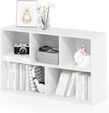 Furinno LUDER - Estantería de 5 cubos, estantería reversible, 9.4 x 19.5 x 31.5 pulgadas, fácil montaje, para sala de estar, dormitorio, oficina en casa, color blanco