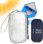 Bolsa térmica de refrigeración para teléfono para playa y piscina, bolsa de enfriamiento para iPhone con 2 paquetes de gel reutilizables que evita el sobrecalentamiento del teléfono para el