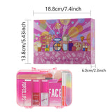 Kit de maquillaje todo en uno rosa intenso para mujeres, kit comple...