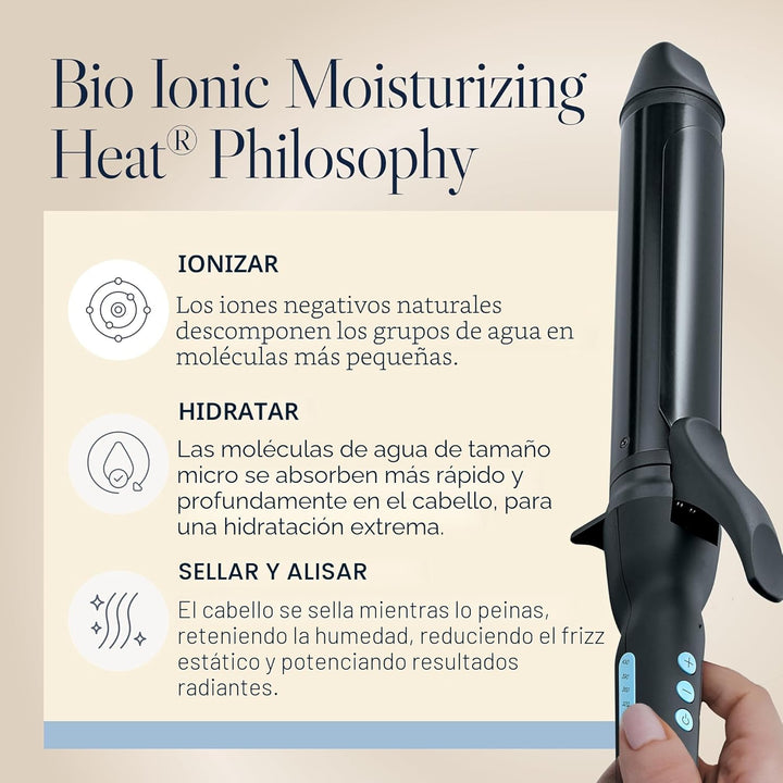 Bio Ionic Rizador de Cilindro Largo, Rizador de Pelo con Tecnología...