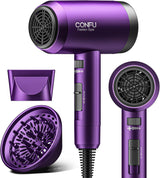 CONFU - Secador de pelo con difusor, secador iónico de 1600 W, port...