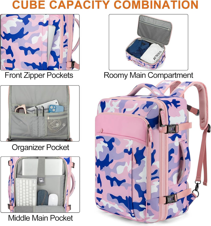 Lumesner Mochilas de viaje de mano, extra grandes de 40 litros apro...