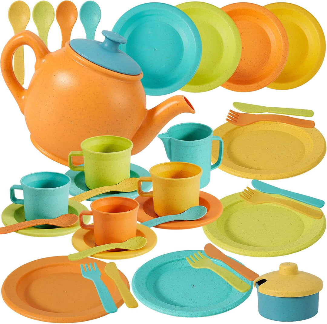 Buyger Accesorios de Cocina de Juguete, Platos de Juguete y Utensil...