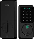 Wyze Auto-Lock Bolt v2, Control de Acceso sin Llave con Huella dactilar, Cerradura Inteligente con Escáner de Aprendizaje AI y Wi-Fi para Puerta Principal, Cerradura de Pestillo con Cierre Automático, Batería de 8 Meses, BHMA2, IP53, Teclado Anti‑Mirada