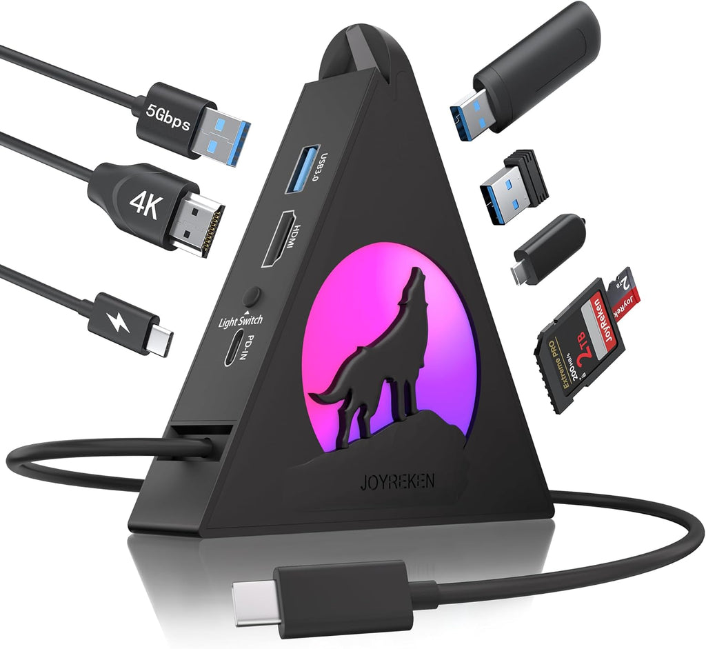 JoyReken, C8-BK-1, hub USB