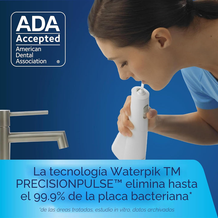 Waterpik - Irrigador inalámbrico 1100 recargable portátil para limp...