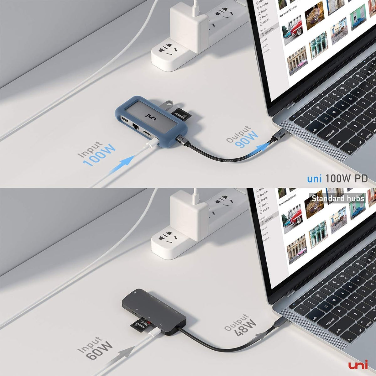 uni, 27-23, hub USB 3.0