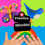 Hygloss Play - Masa de modelado para niños, 6 colores surtidos, 1 libra