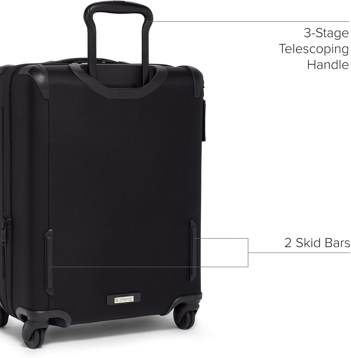 TUMI Aerotour - Maleta de mano grande expandible con 4 ruedas, 21.75 pulgadas, color negro