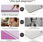 Tapete de yoga ancho de grosor (0.394 pulgadas), antideslizante, antidesgarros, tapete de pilates extra grande de 72 x 35 pulgadas para entrenamientos en casa, gimnasio y estiramiento de suelo con
