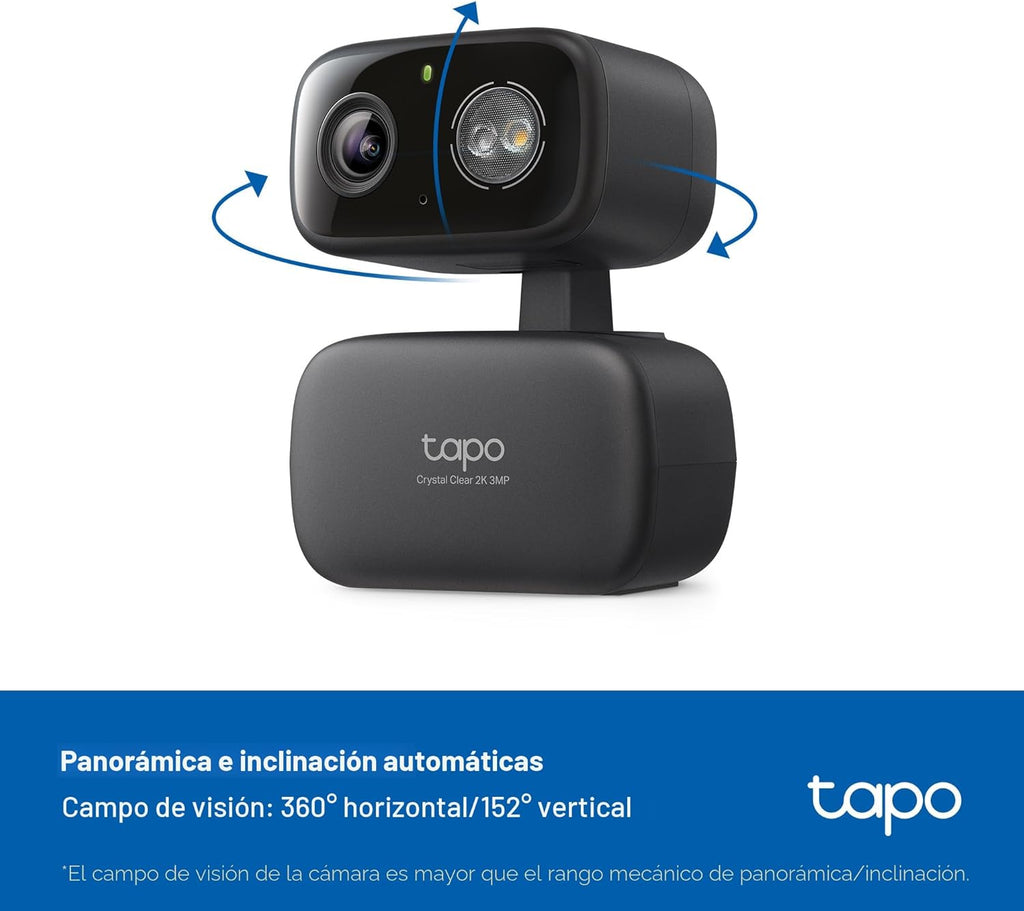 Tapo - Cámara de seguridad 2K 3MP con inclinación\/giro para interi...