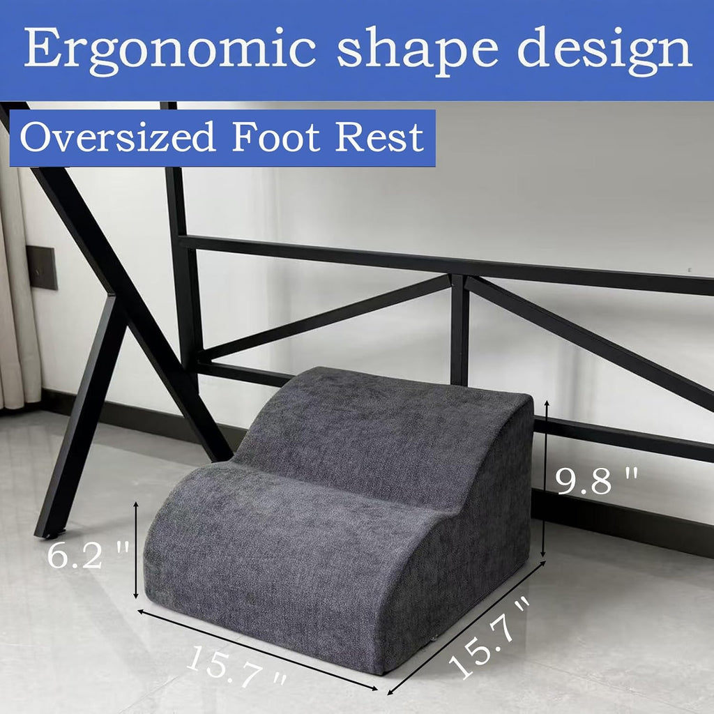 Lámpara Reposapiés para debajo del escritorio en el trabajo. Taburete de tres niveles multifuncional, con reposapiés lavable. para debajo del escritorio, silla de oficina, silla de juego y sofá