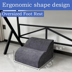 Lámpara Reposapiés para debajo del escritorio en el trabajo. Taburete de tres niveles multifuncional, con reposapiés lavable. para debajo del escritorio, silla de oficina, silla de juego y sofá