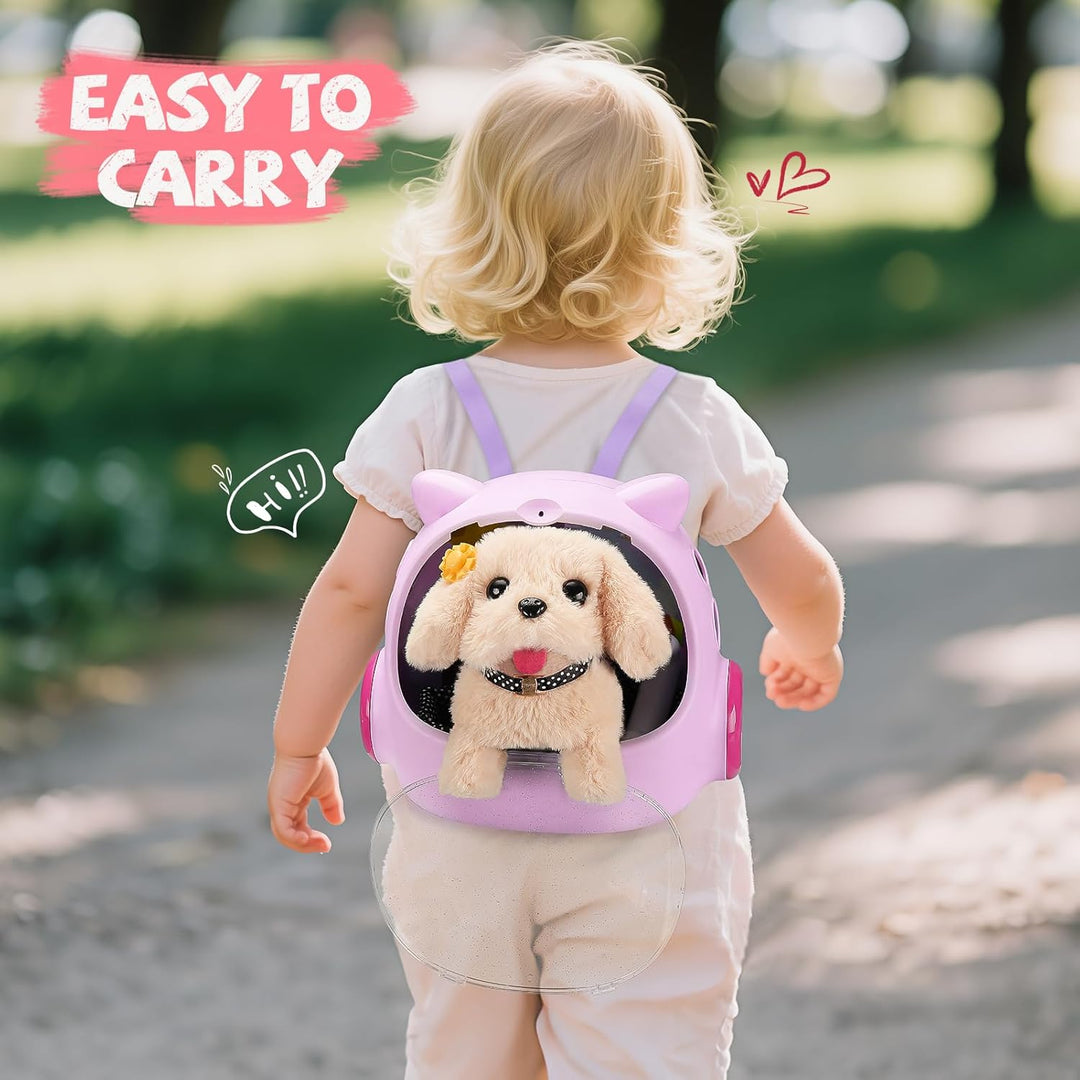 Vanvimen 16 piezas de juguetes de perro robot para niñas, juguetes...