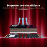KingSpec SSD M.2 de 2 TB 2280 NVMe PCIe 4.0 x4, increíble lectura d...