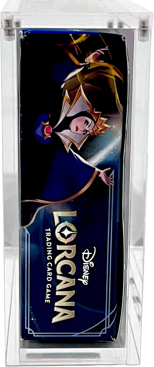 Vitrina de acrílico premium para caja de refuerzo de Disney Lorcana con cierre magnético