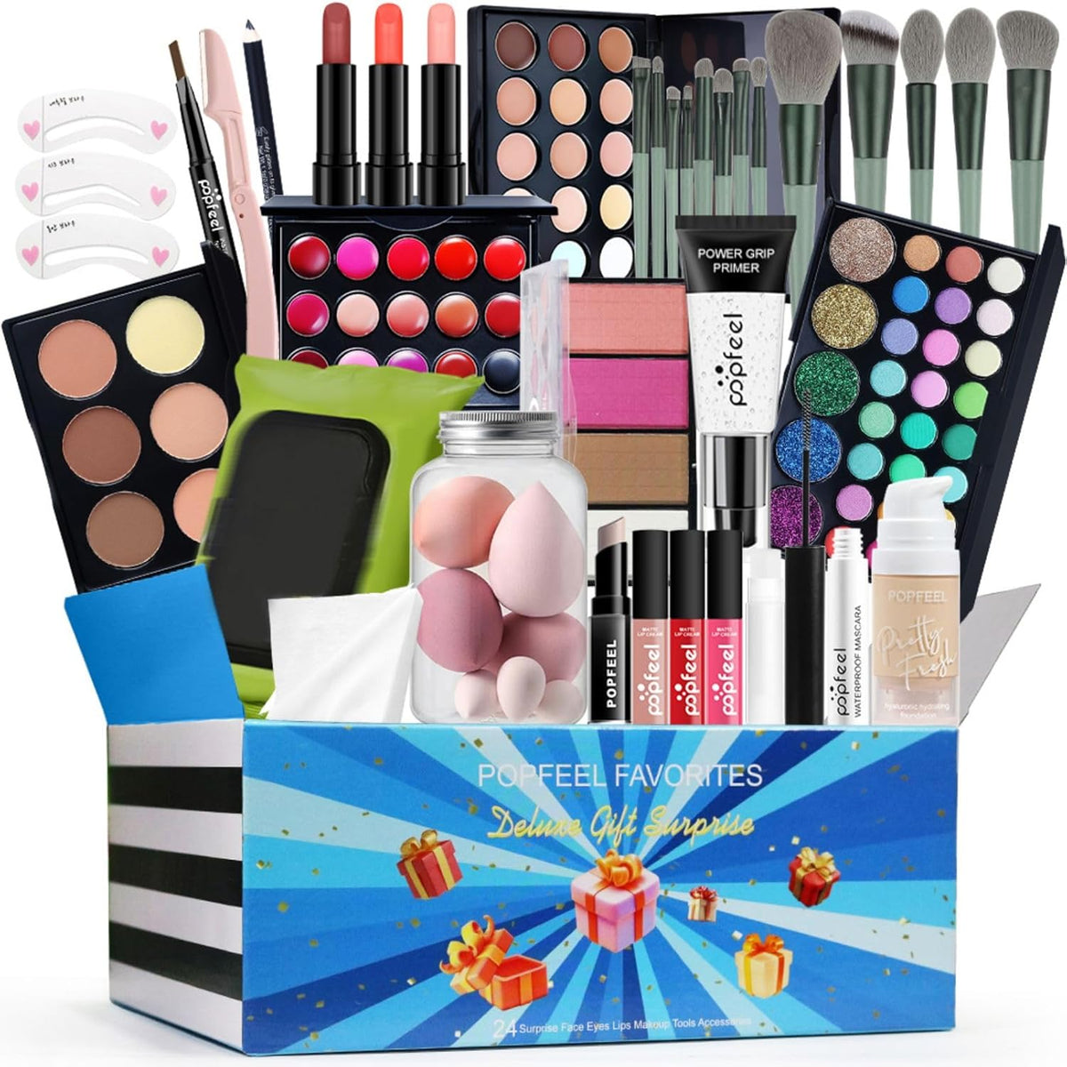 Melearch Caja de maquillaje, regalo surtido sorpresa para festivale...