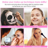Kit de práctica de maquillaje 3D, tablero de práctica de silicona r...