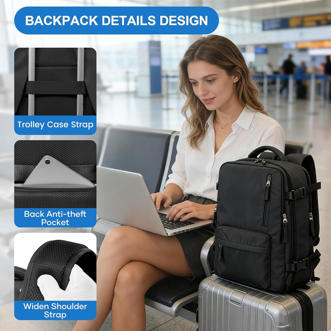 coowoz Mochila de viaje al vacío con bomba para mujeres y hombres,...