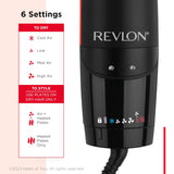 Revlon Recta de aire de un solo paso | Secadora 2 en 1 y plancha pl...