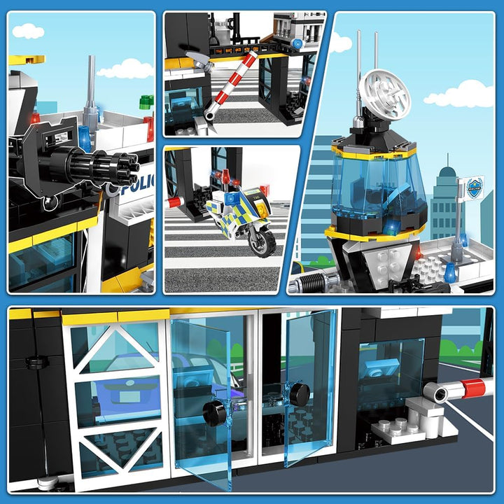 HOGOKIDS Juego de construcción de la estación de policía