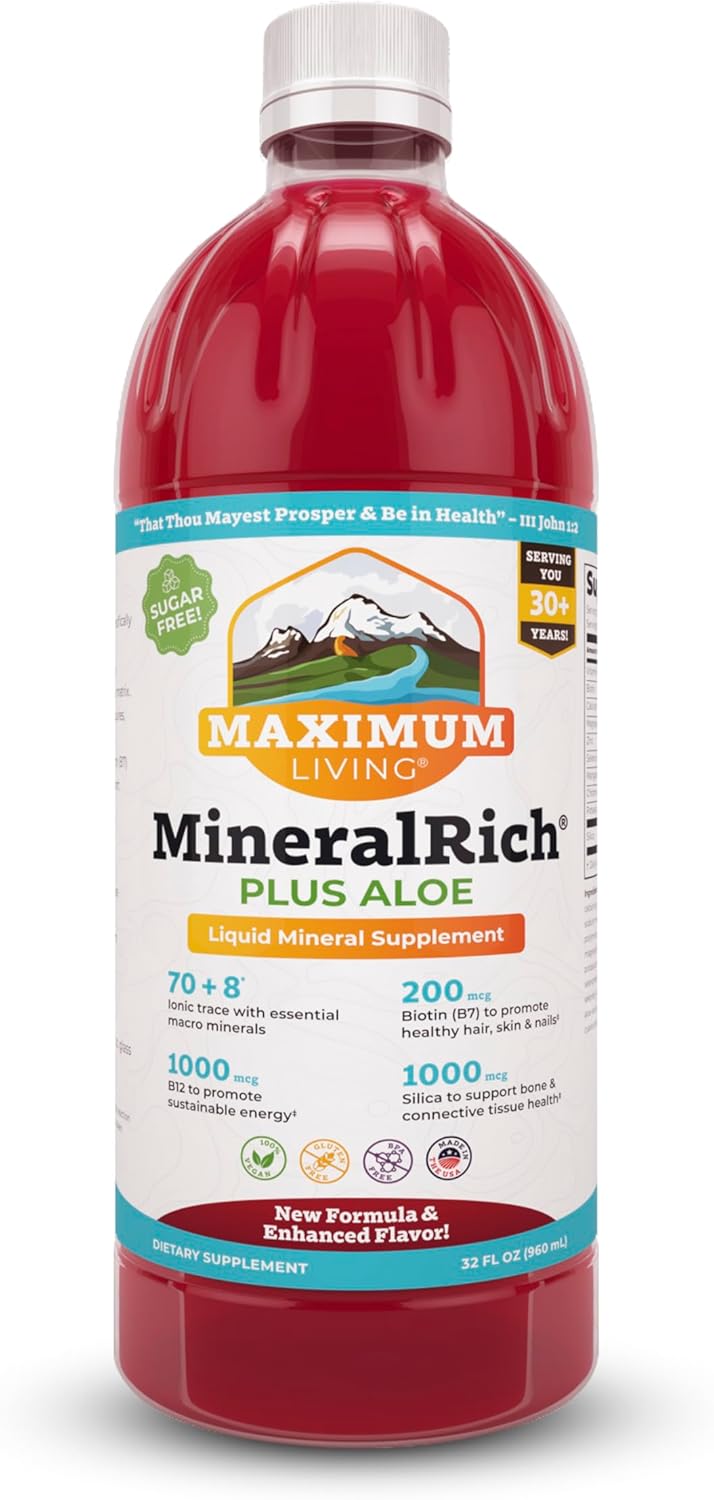 Maximum Living MineralRich Minerals Suplemento con aloe - Mezcla lí...