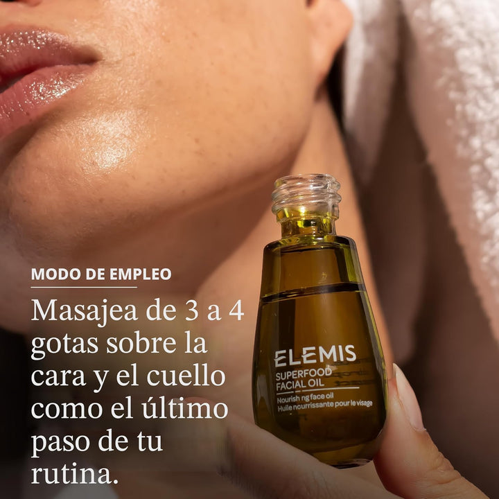 Aceite facial de superalimentos ELEMIS - Suero nutritivo rico en an...