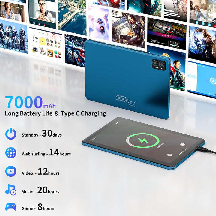 Tableta Android 15 de 10 pulgadas: Octa-Core, 8 GB de RAM 128 GB, 7...