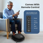 COMFIER Shiatsu - Masajeador de pies con calor para neuropatía de fascitis plantar, masajeador de pies con vibración de amasamiento profundo para mamá, papá, hombres y mujeres, uso en casa y oficina