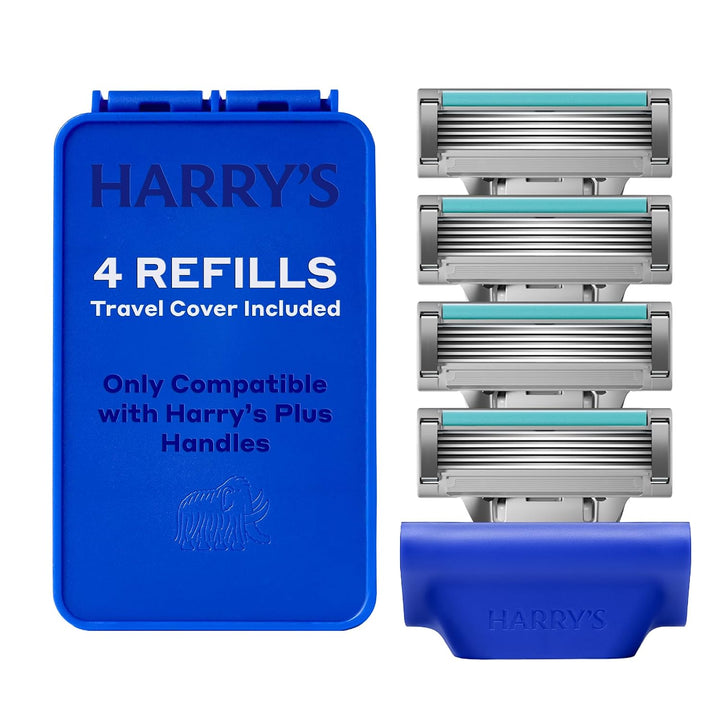 Harry's Recambios de maquinilla de afeitar Plus \u2013 4 cartuc...