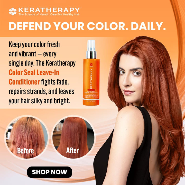 KERATHERAPY Color Seal - Acondicionador sin enjuague en aerosol, 4....