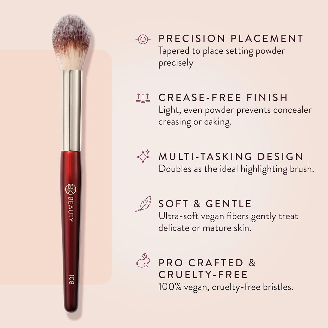 BK BEAUTY 108 CEPILLO DE MAQUILLAJE EN POLVO DE PRECISIÓN \u2013 Ce...