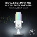 Razer Seiren V3 Chroma RGB, reactivo a juego y streaming, micrófono USB