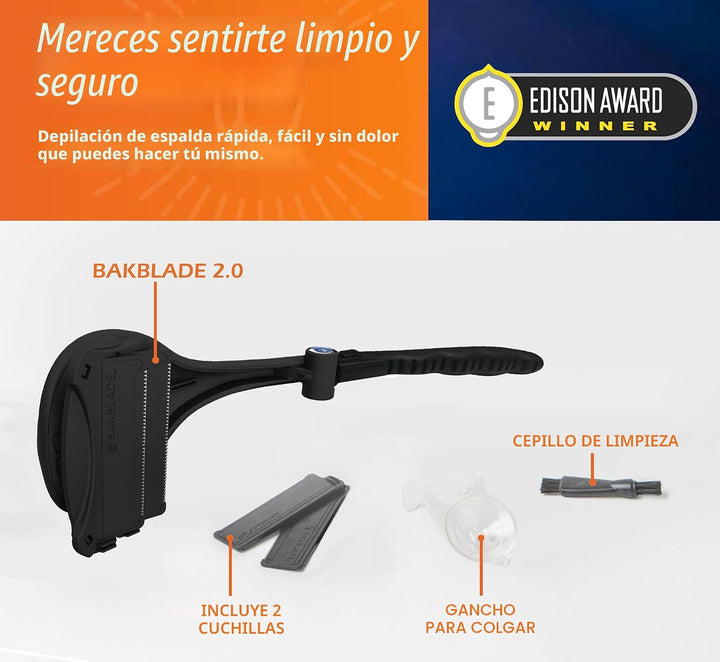 BAKblade 2.0 Plus \u2013 Depilador de espalda para Hombres \u2013 2...