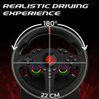 SUBSONIC Racing 220RS RGB Interruptor de Volante Gaming 2 PS4 Xbox y PC