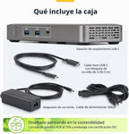 StarTech Base USB 4 sin controlador, doble 4K 144Hz para Mac y Windows, 100
