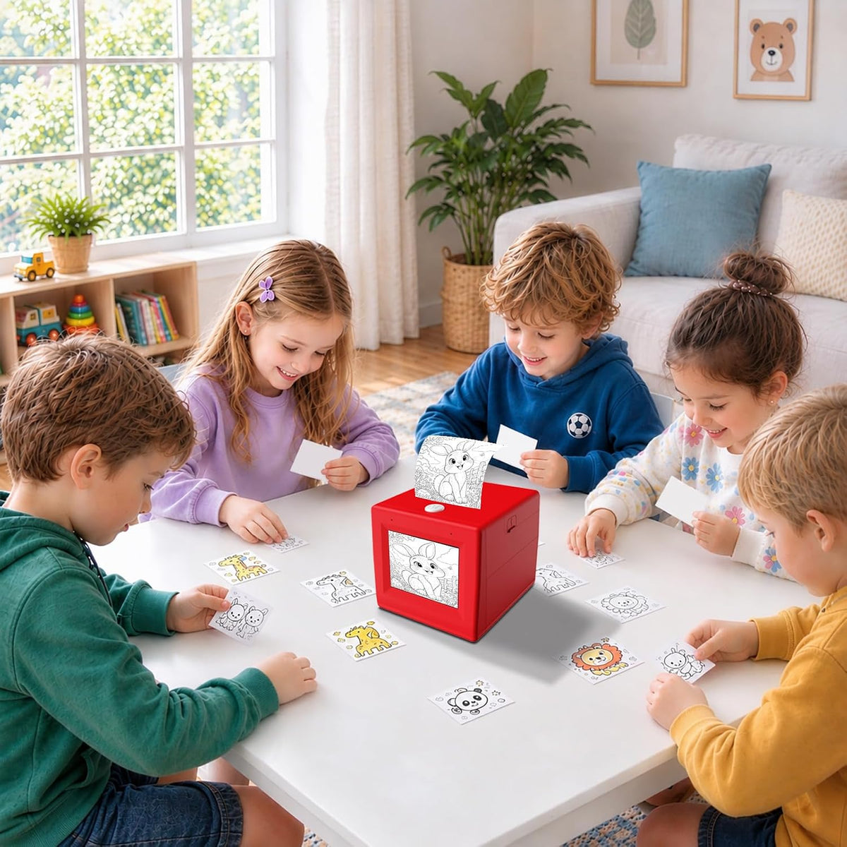 KBCASE Impresora de pegatinas de voz AI, mini fabricante de calcomanías