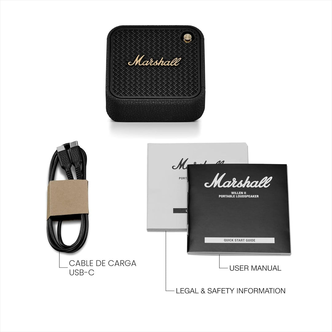 Marshall Willen II Altavoz portátil Bluetooth - Negro y latón