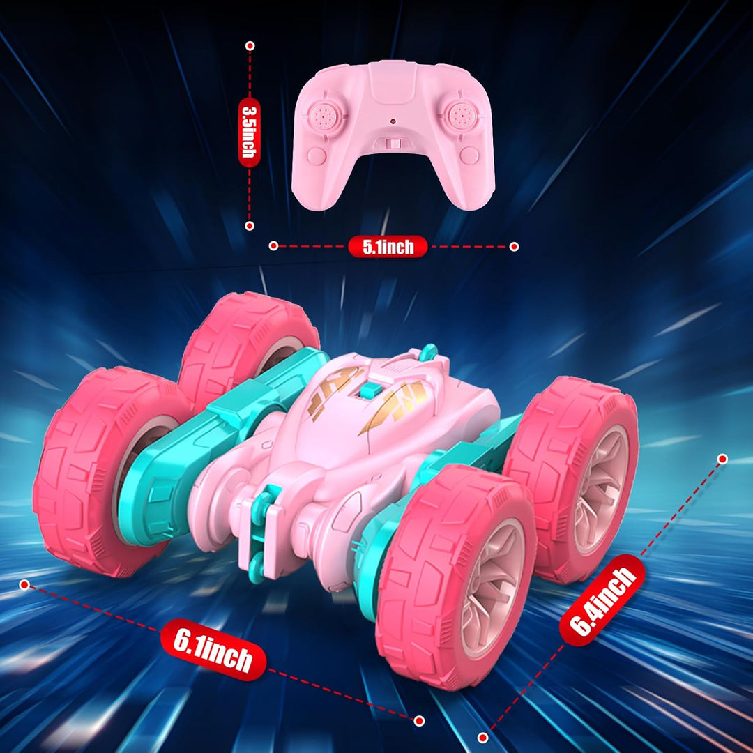 RacingFun Coche de control remoto rosa para niñas, 2.4 Ghz coches R...