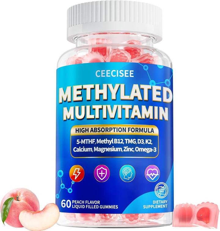 Ceecisee Gomitas multivitamínicas metiladas para adultos: complejo...