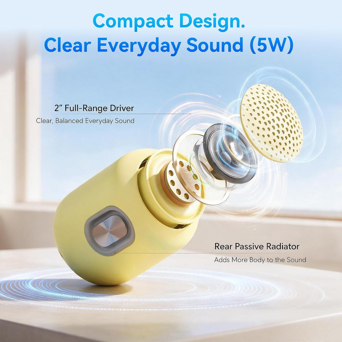 Bobtot Altavoces Bluetooth portátiles, tiempo de reproducción 24h