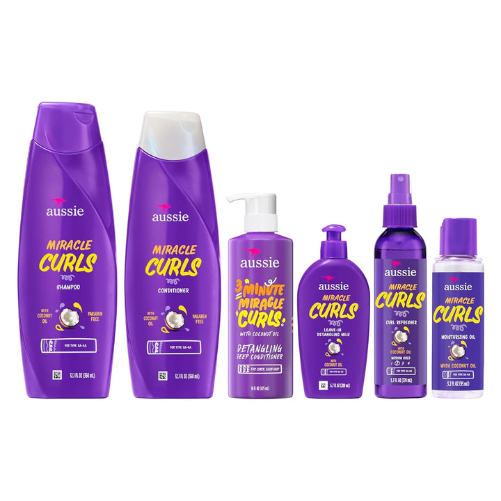 Miracle Curls: champú, acondicionador, acondicionador profundo, gel...
